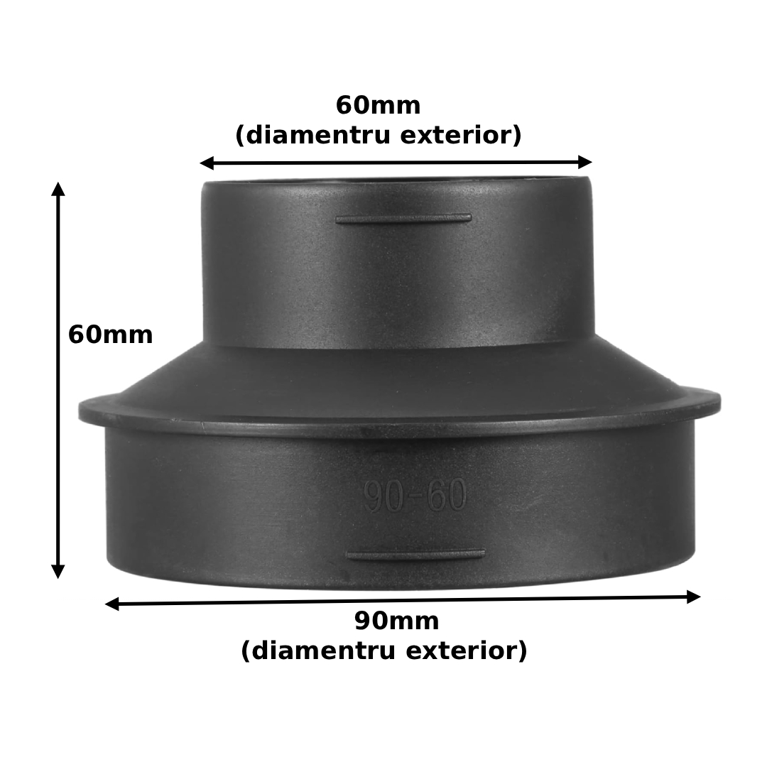 reductie plastic 90-60mm