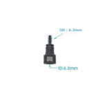 mufa dreapta combustibil 6.3 tub de 6mm